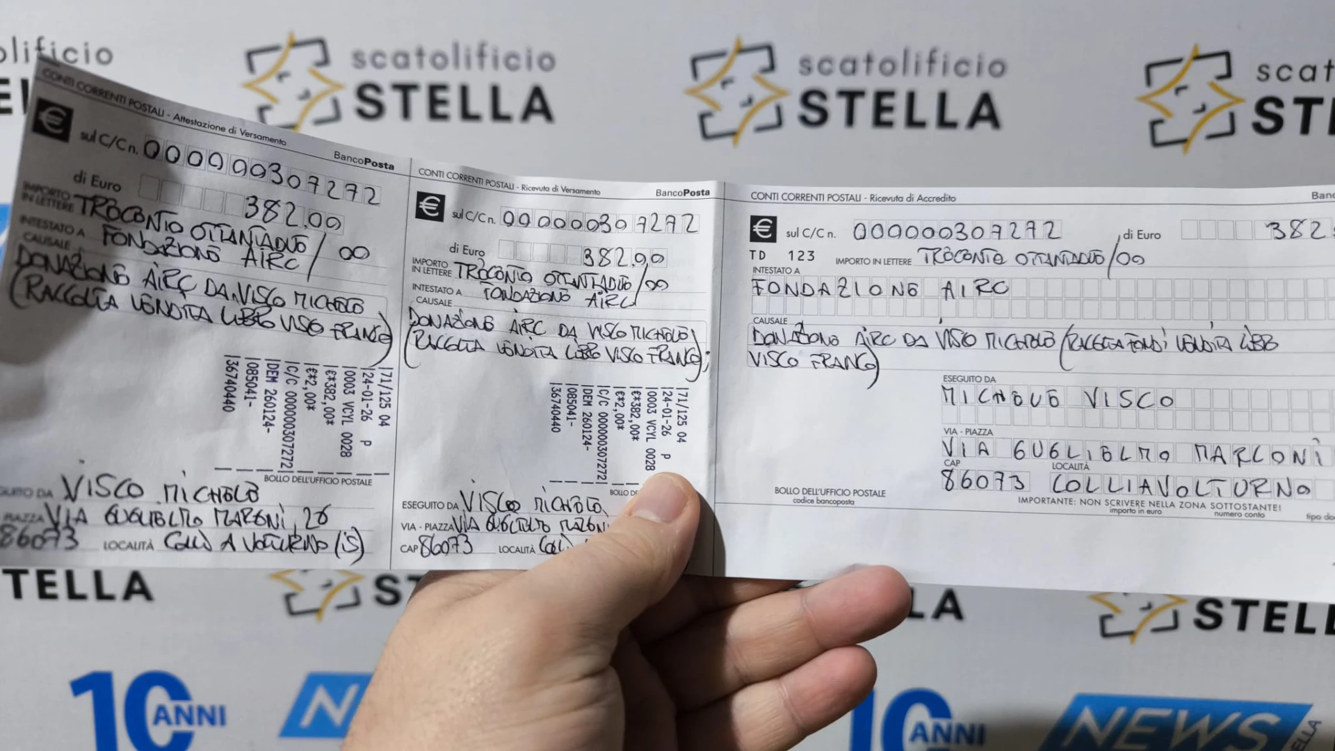 Cultura e generosità: il volume “Le Chiese della Valle del Volturno, storia, tradizioni ed architettura del compianto Franco Visco raccoglie e dona i primi fondi all’Airc.